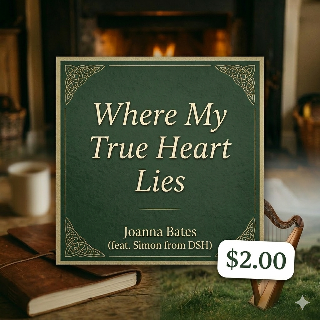 St. Patrick's Day Celtic Song - Where My True Heart Lies by Joanna Bates. Download the high-quality WAV for $2.00