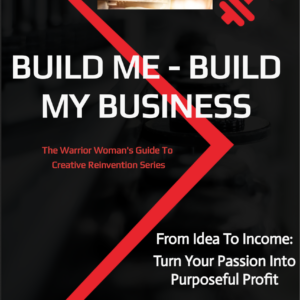 Mockup of the 'From Idea To Income' digital ebook on a tablet and smartphone, featuring a Warrior Woman brand cover. The guide is part of the Creative Reinvention series, focusing on turning passion into purposeful profit with a clean, professional aesthetic